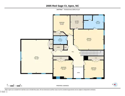 2005 Red Sage Court Apex NC 27502
