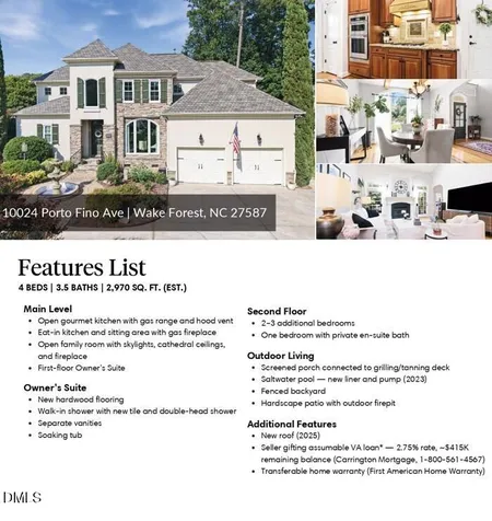 10024 Porto Fino Avenue Wake Forest NC 27587