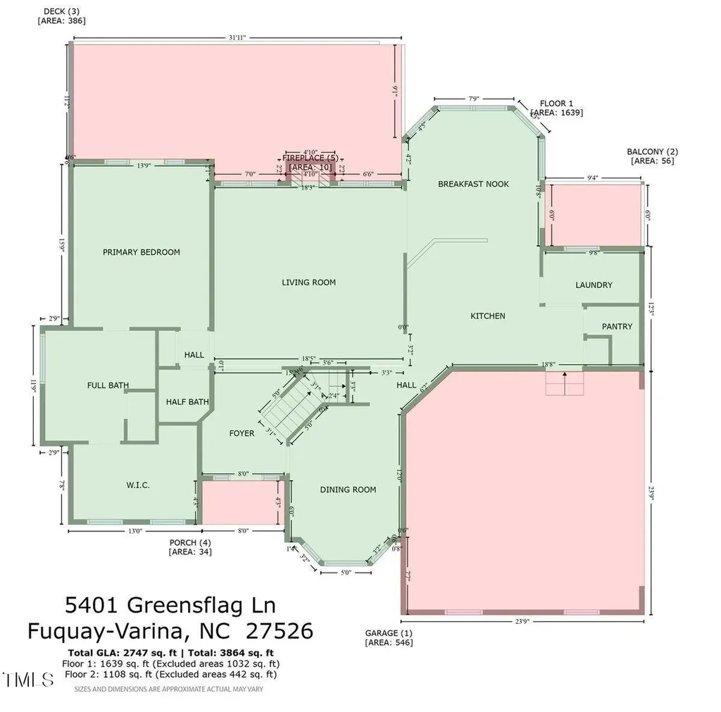 5401 Greensflag Lane Fuquay Varina NC 27526