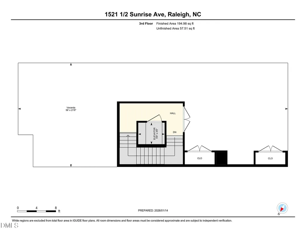 1521 1/2 Sunrise Avenue Raleigh NC 27608
