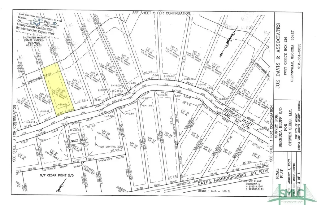 Lot 6 Bermuda Bluff Lane Midway GA 31320