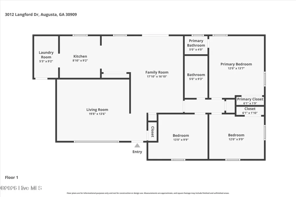 3012 Langford Drive Augusta GA 30909