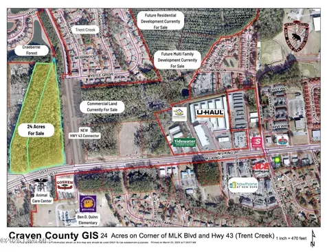 24 Acres Corner Of Mlk & 43 Boulevard New Bern NC 28562