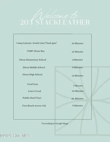 203 Stackleather Place Sneads Ferry NC 28460