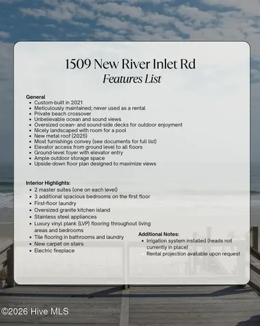 1509 New River Inlet Road North Topsail Beach NC 28460