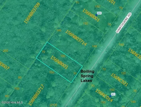 0 Hawthorne Road Boiling Spring Lakes NC 28461