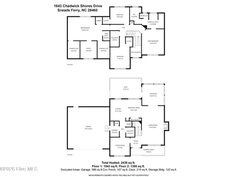 1643 Chadwick Shores Drive Sneads Ferry NC 28460
