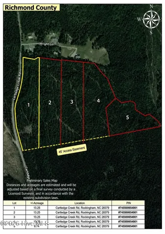 0 Cartledge Creek Road Rockingham NC 28379