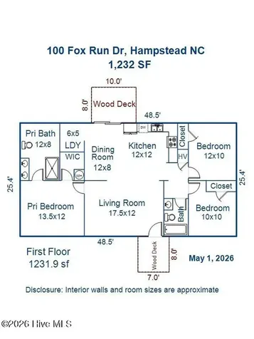 100 Fox Run Drive Hampstead NC 28443