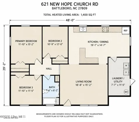 621 New Hope Church Road Battleboro NC 27809