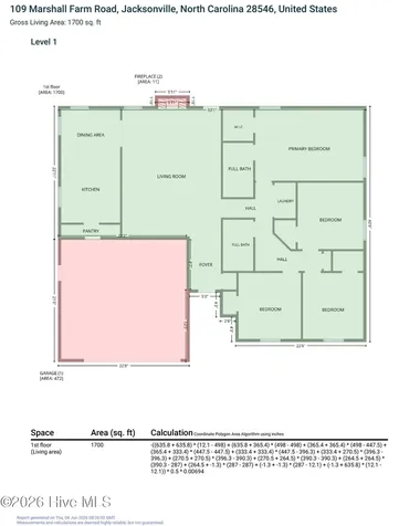 109 Marshall Farm Road Jacksonville NC 28546