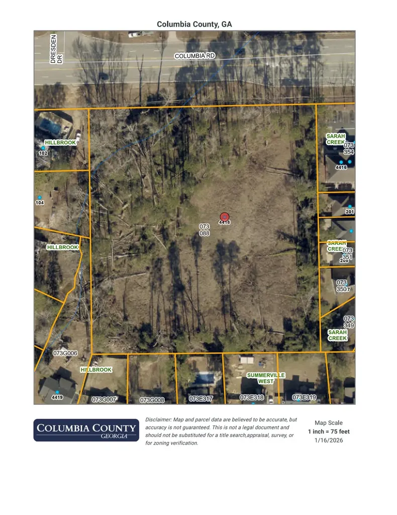 4418 Columbia Road Augusta GA 30907