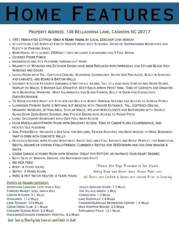 138 Belladonna Drive Cashiers NC 28717