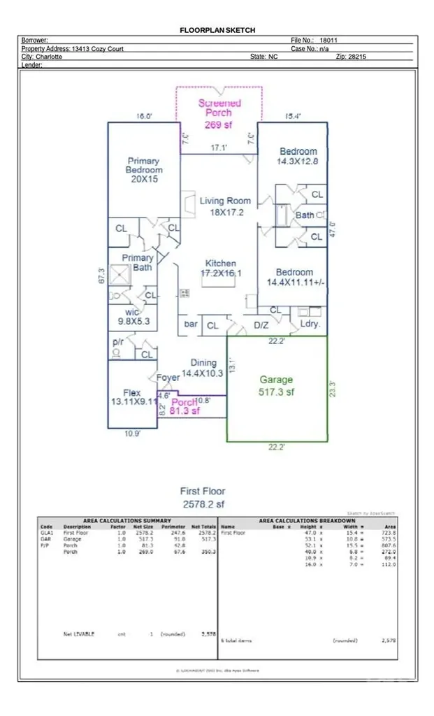 13413 Cozy Court Charlotte NC 28215