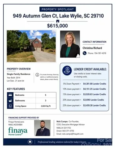 949 Autumn Glen Court Lake Wylie SC 29710