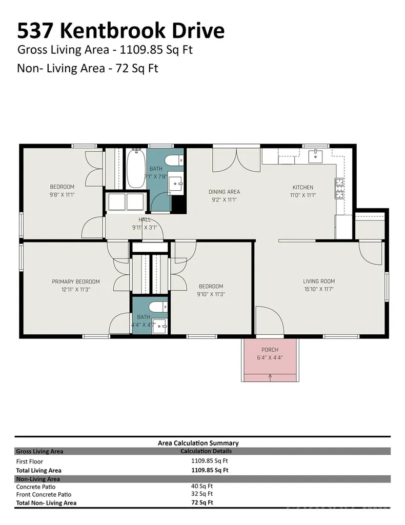 537 Kentbrook Drive Charlotte NC 28213