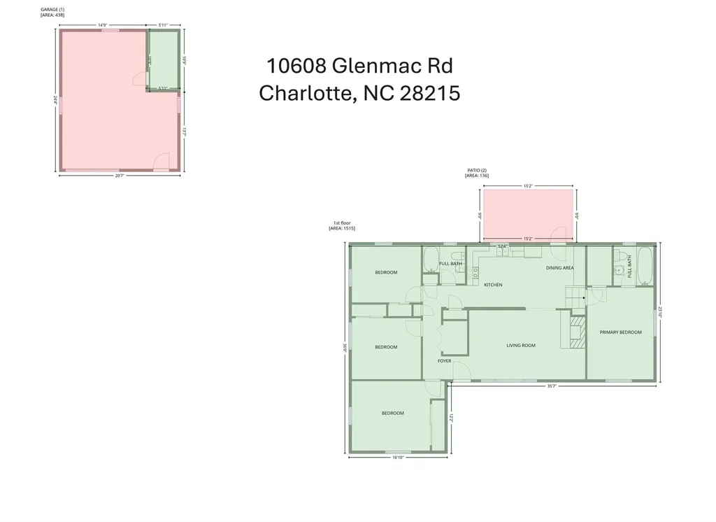 10608 Glenmac Road Charlotte NC 28215
