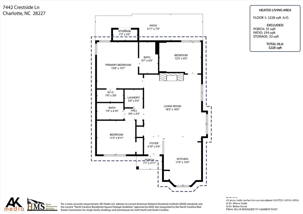 7442 Crestside Lane Charlotte NC 28227