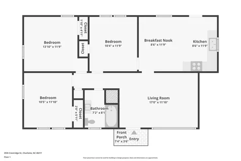 3935 Crestridge Drive Charlotte NC 28217
