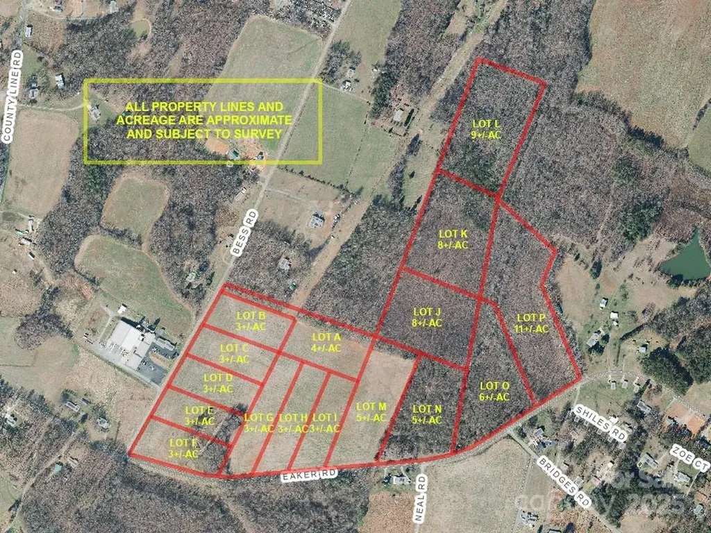 14.41+/-AC Eaker Road Bessemer City NC 28016