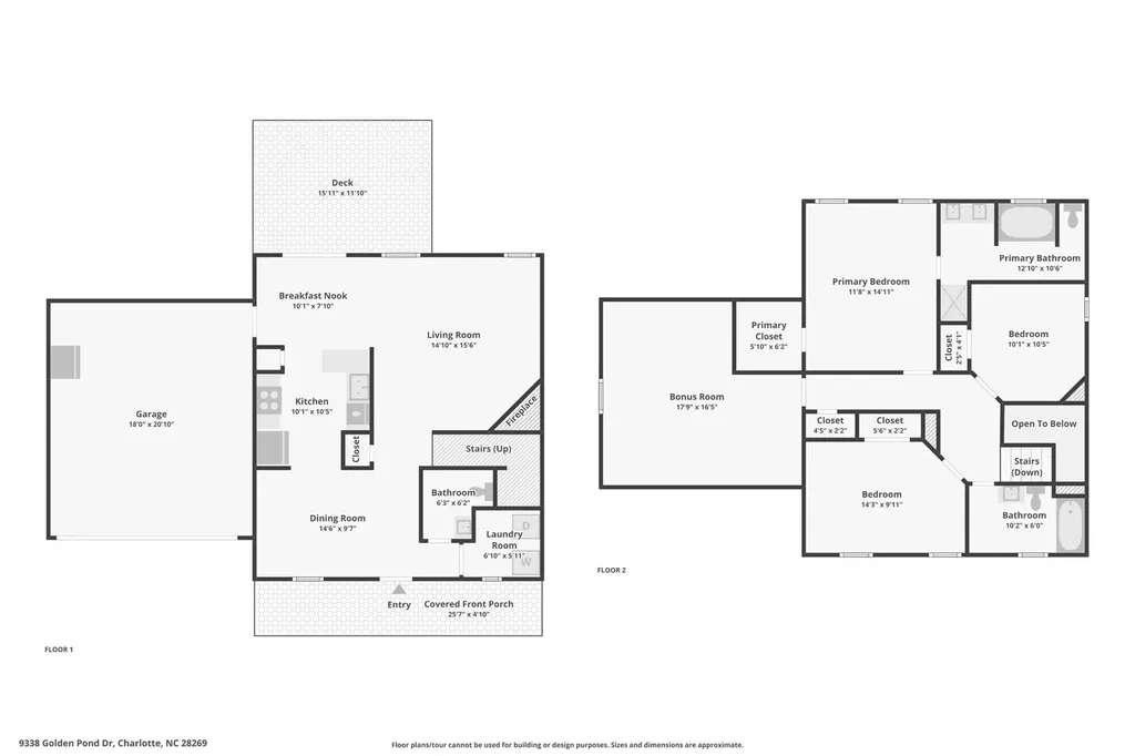 9338 Golden Pond Drive Charlotte NC 28269