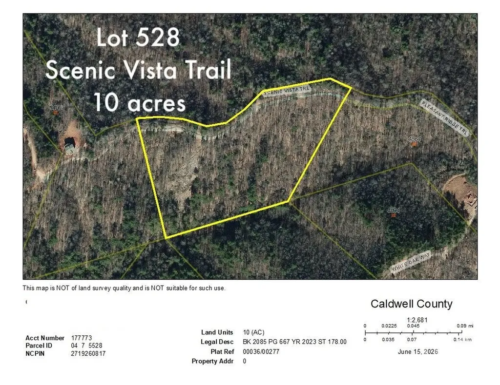 10 Acres, Lot 528, Scenic Vista Trail Lenoir NC 28645