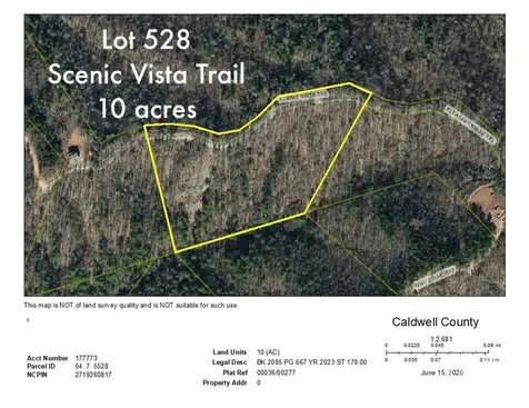 10 Acres, Lot 528, Scenic Vista Trail Lenoir NC 28645