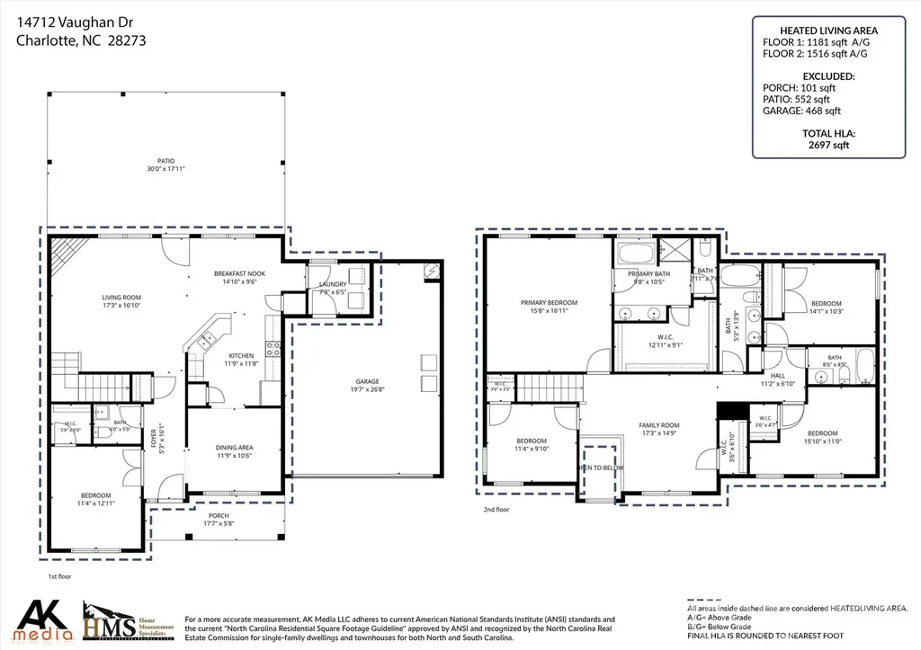 14712 Vaughan Drive Charlotte NC 28273