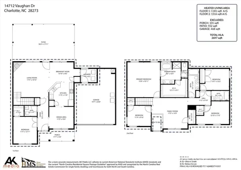 14712 Vaughan Drive Charlotte NC 28273
