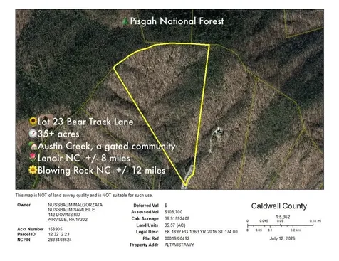 35+ Acres - Lot 23 Bear Track Lane Lenoir NC 28645