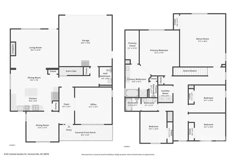 6122 Colonial Garden Drive Huntersville NC 28078