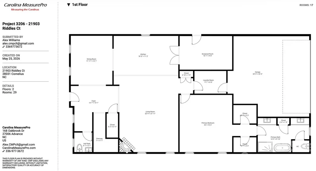 21903 Riddles Court Cornelius NC 28031