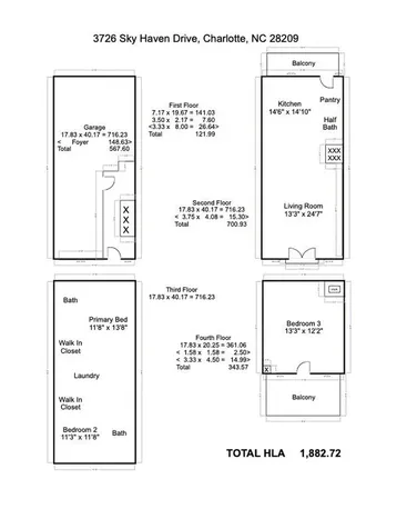 3726 Sky Haven Drive Charlotte NC 28209