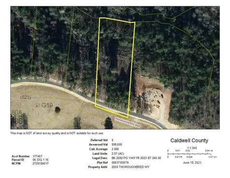 2.07 Acres, 2058 Thoroughbred Way Lenoir NC 28645