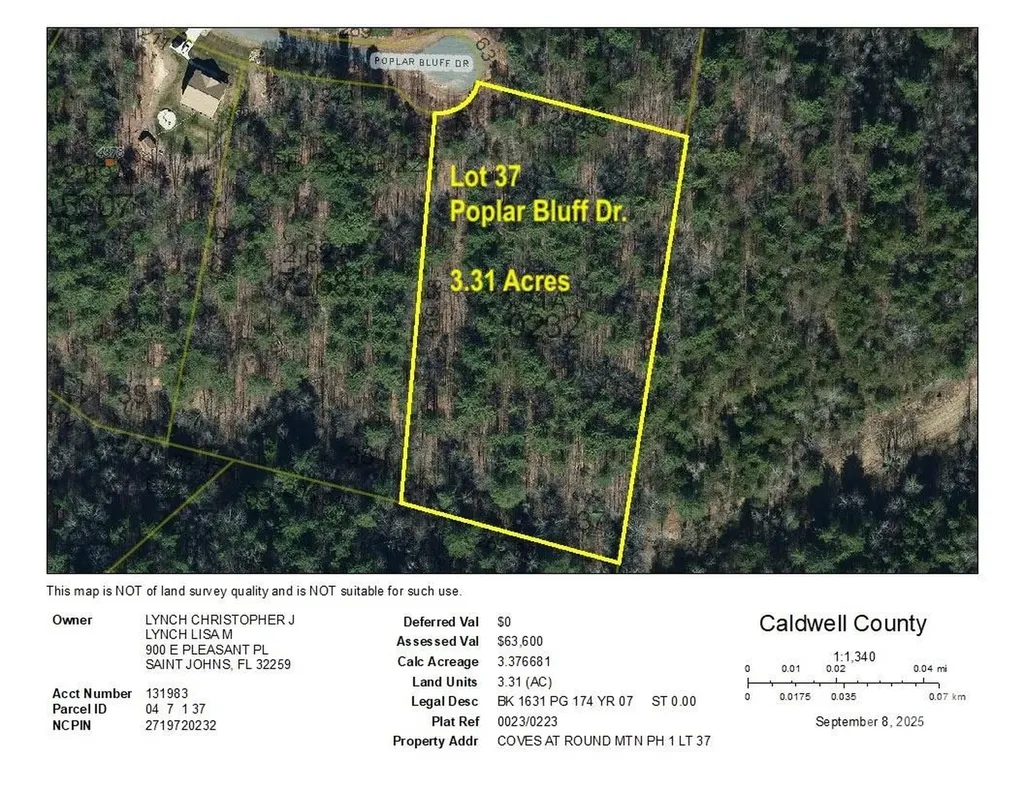 3.31 Acres, Lot 37 Poplar Bluff Drive SE Lenoir NC 28645