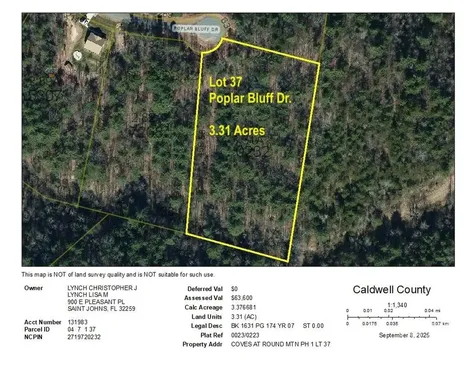 3.31 Acres, Lot 37 Poplar Bluff Drive SE Lenoir NC 28645