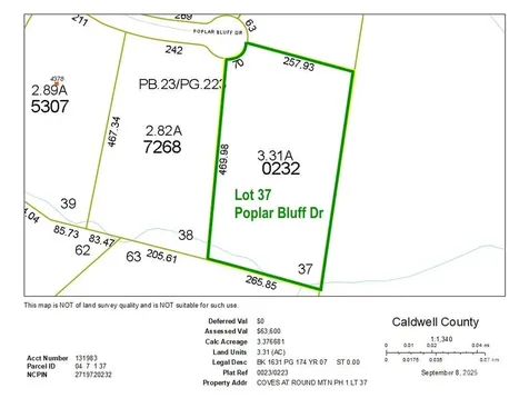 3.31 Acres, Lot 37 Poplar Bluff Drive SE Lenoir NC 28645