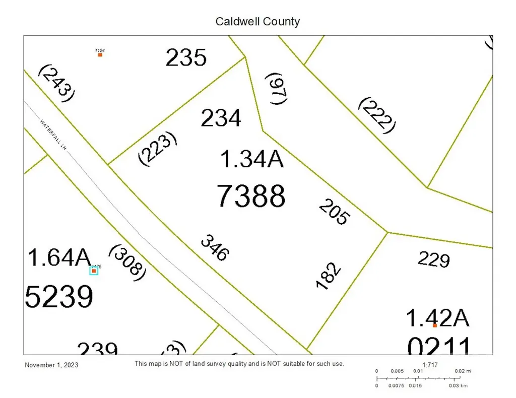 1.34 Acres, Lot 234 Waterfall Lane Lenoir NC 28645
