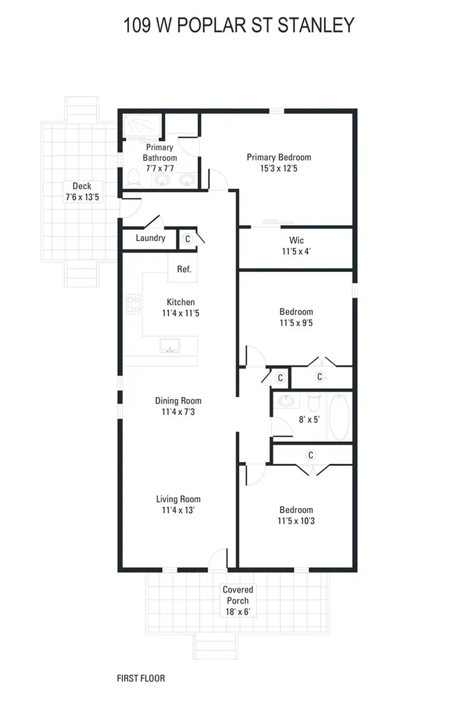 109 W Poplar Street W Stanley NC 28164