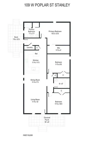 109 W Poplar Street W Stanley NC 28164