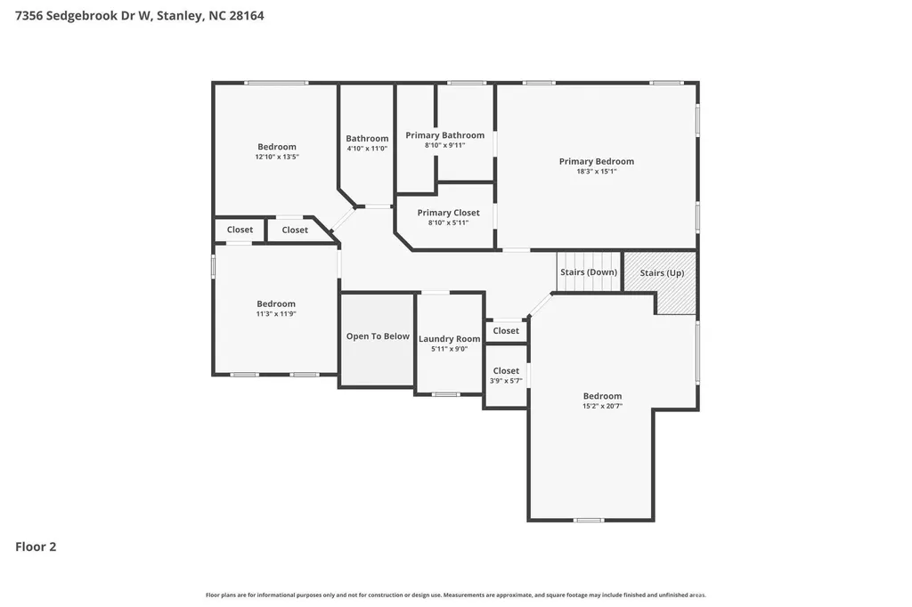7356 Sedgebrook Drive W Stanley NC 28164