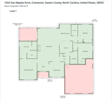 1032 Dan Maples Drive Cramerton NC 28032
