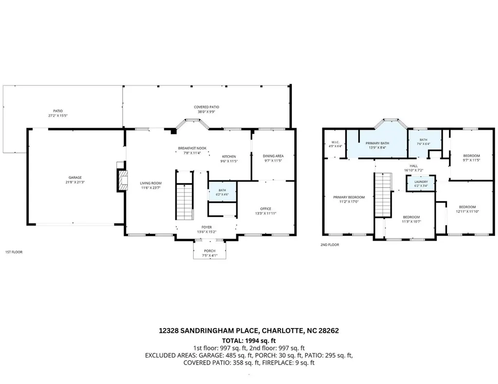 12328 Sandringham Place Charlotte NC 28262