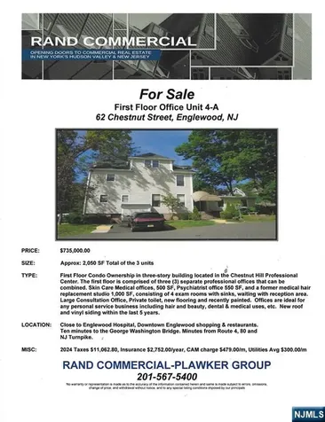 62 Chestnut Street Englewood NJ 07631