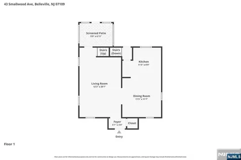 43 Smallwood Avenue Belleville NJ 07109