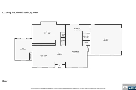 523 Ewing Avenue Franklin Lakes NJ 07417