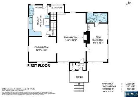 61 Hawthorne Terrace Leonia NJ 07605