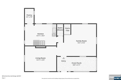 86 Burchard Avenue East Orange NJ 07017