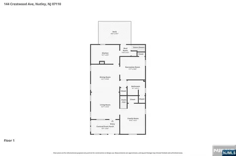 144 Crestwood Avenue Nutley NJ 07110