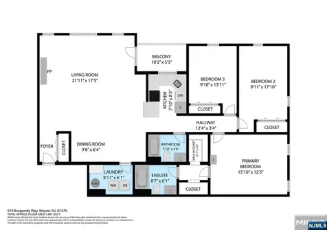919 Burgundy Way Wayne NJ 07470